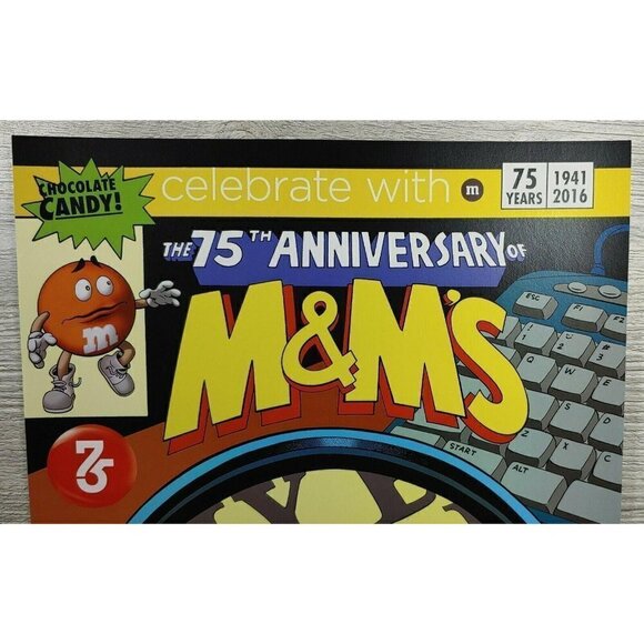 Marvel Custom The 75th Anniversary Of M&Ms 2016 Chocolate Candy Wall Poster - Picture 2 of 5